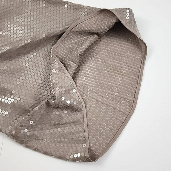 NWT Rozae Nichols No Dart Cami Oyster Taupe Sequined Size XS - Picture 5 of 16